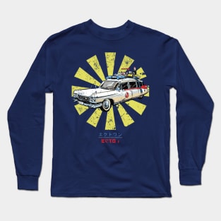 Ghostbusters Ecto 1 Retro Japanese Long Sleeve T-Shirt